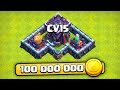 GASTEI 100 MILHÕES DE OURO NO CV 15 E... Clash of Clans