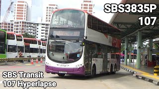 [SBS3835P | B9TL Euro V] SBS Transit Trunk 107 (Direction 1) Hyperlapse
