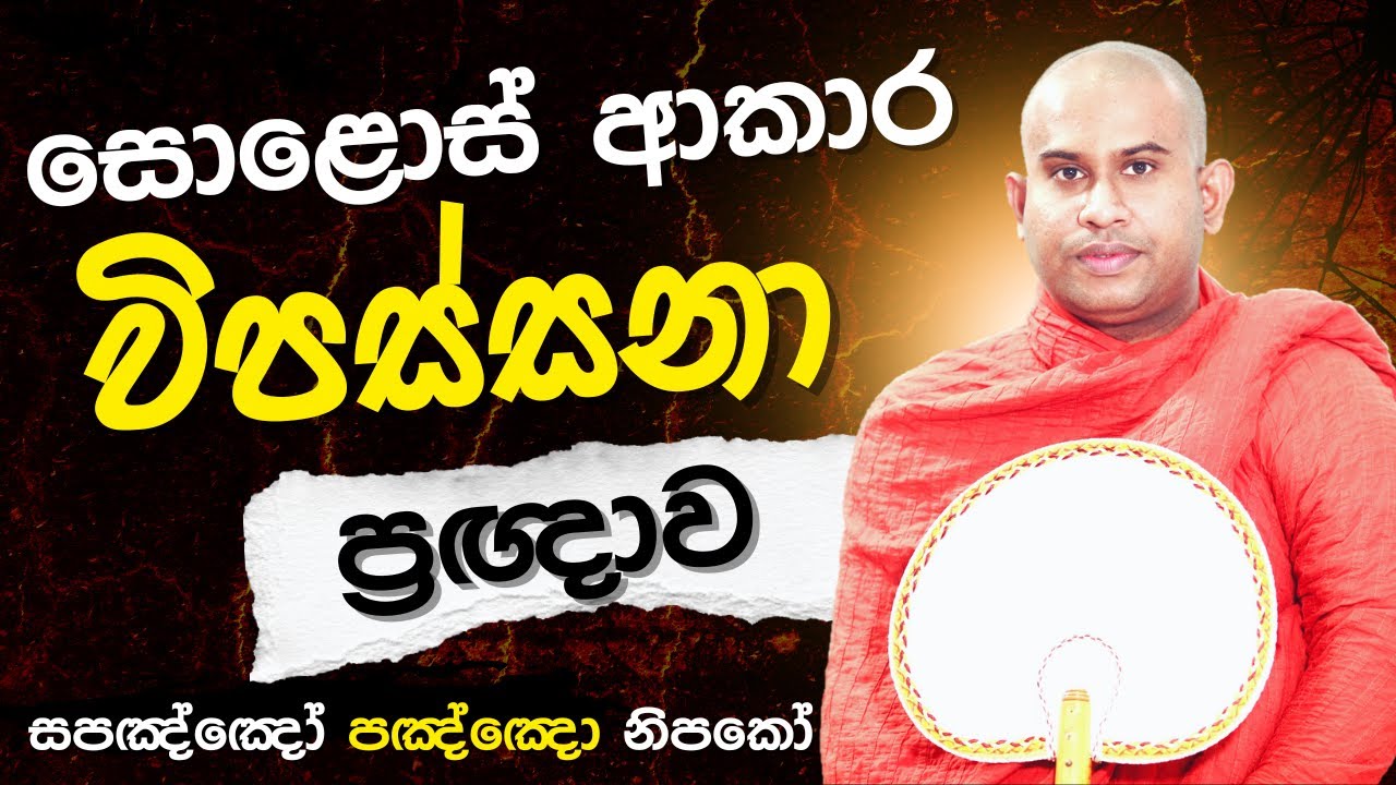 සොළොස් ආකාර මහා විපස්සනා ප්‍රඥාව || Namalgamuwe Wijayaseela Thero || Vipassana Meditation