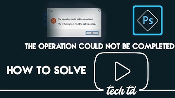 PhotoShop Error: The Operation not be completed (SOLVE)