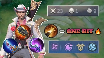 23 KILLS 🔥 CLINT PERFECT BUILD & EMBLEM 100% UNSTOPPABLE - Mobile Legends