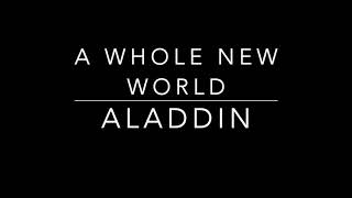 A Whole New World - Aladdin Piano Accompaniment