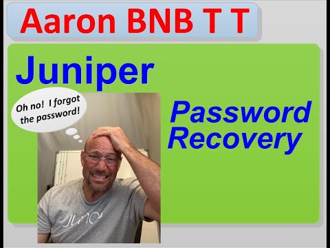 juniper device password recovery (srx300 example)