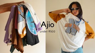Ajio Oversized T-Shirt Under 500 | 8 T-shirts | Aishwarya Khajuria