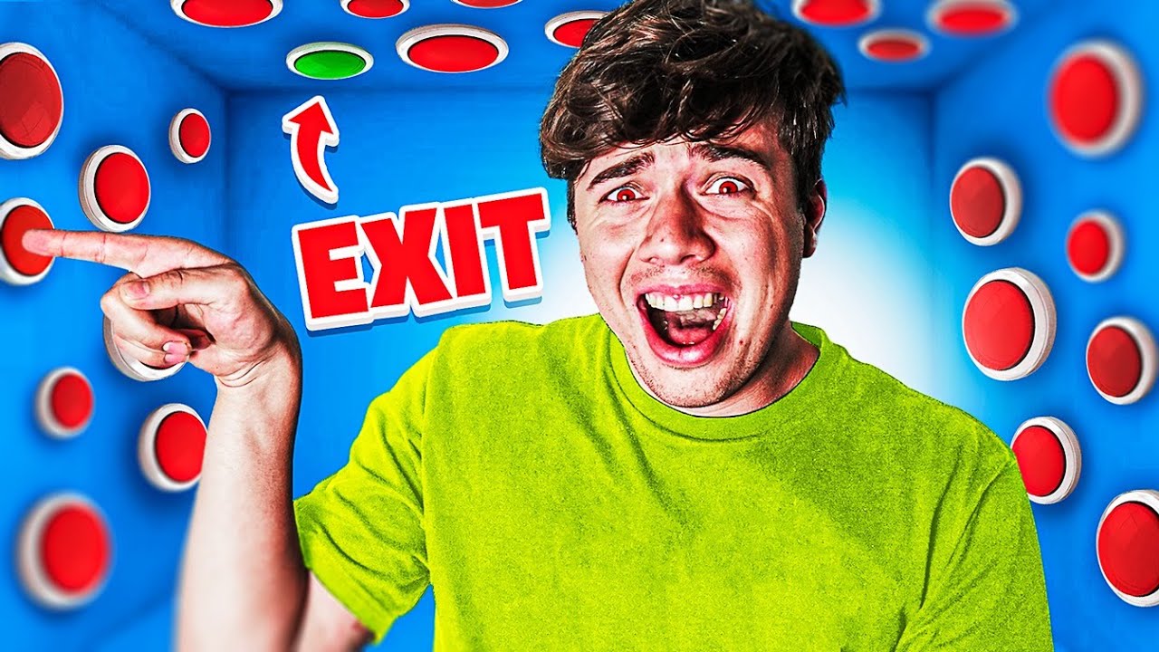 100 Mystery Knoppen.. Slechts 1 Laat Je ONTSNAPPEN! *Challenge*