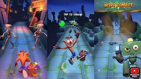 Crash Bandicoot: On the Run! Intro Zombot Lvl 2