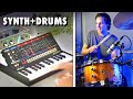 37 seconds of jamming roland ju06a synth  drums