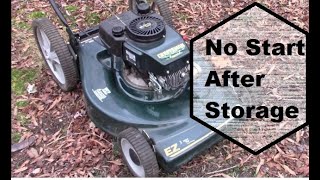 Lawn Mower won't start in the Spring  How to Fix it  Craftsman Eager1 Briggs & Stratton