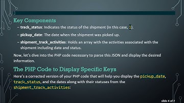 How to Display Specific Keys and Values from JSON Response Using PHP