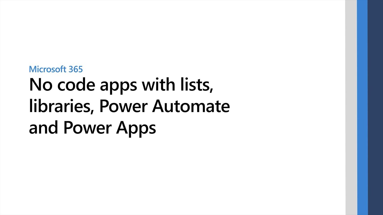 Customize productivity apps with Microsoft lists and libraries, Power Apps, and Power Automate