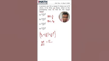 Person can hit target 5 times out of 8. Fires 10 shots, probability he will hit target 2 times?