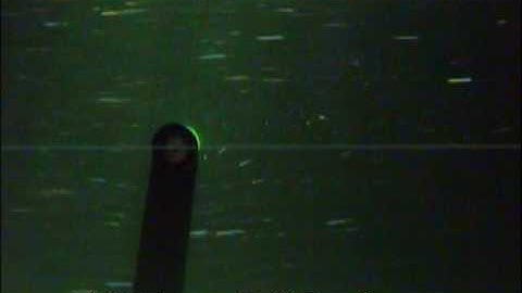 Rotational Cylinder @ 0.9 m/sec in a water tunnel with Flow Visualization Settings