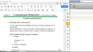 رياضيات حاسوبية / محاضرة 2