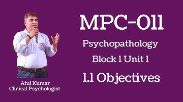 3. Objectives - MPC 011 Block 1 Unit 1