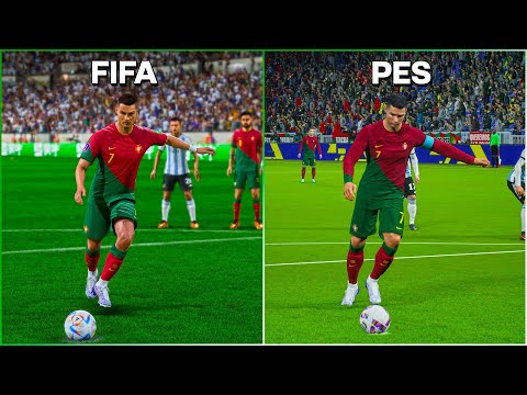 Видео: Криштиану Роналду штраф | FIFA против PES • с 2005 по 2023 год