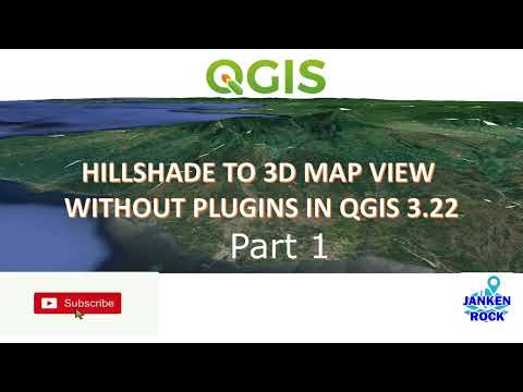Hillshade to 3d map view without plugins QGIS 3 22 (part 1)