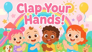Clap Your Hands | Fun Kids Dance Song | Cocomelon Style Nursery Rhyme for Toddlers! #bubbybop