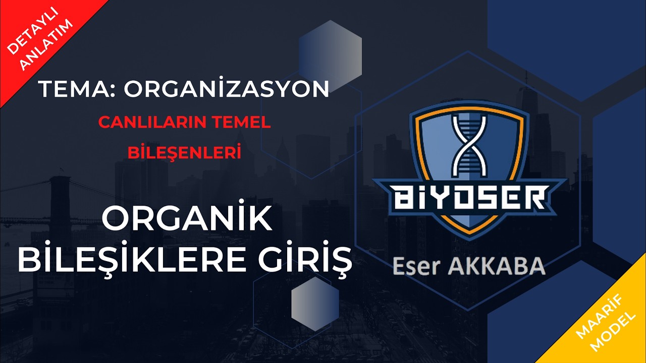 ORGANİK BİLEŞİKLERE GİRİŞ | MONOMER ve POLİMER | 9. Sınıf ve TYT Biyoloji