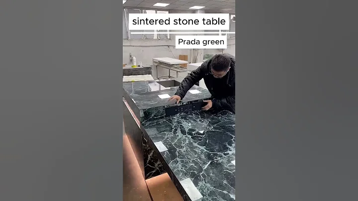 Look at our dining table made of sintered stone. It's so beautiful. #sinteredstone #factory #home