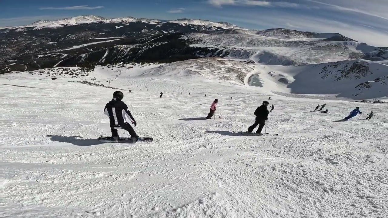 Ski down summitt 9 breckenridge march 2026