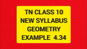 TN Class 10 Maths New Syllabus Geometry Example 4.34