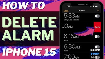 How to Delete Alarm on iPhone 15