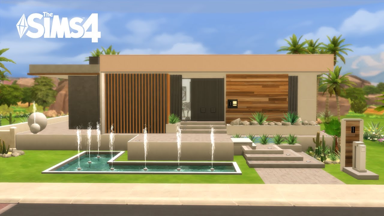 Modern Desert Home | Stop motion | The Sims 4 | No CC - YouTube
