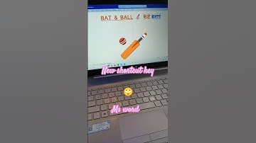 Bat Ball🏏Ms Word Shortcut Tricks #shorts #virlshort #computer #tranding #tricks