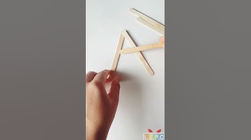 No Glue Star | Popsicle Fun Crafts For Kids | Ninja Star | #shorts