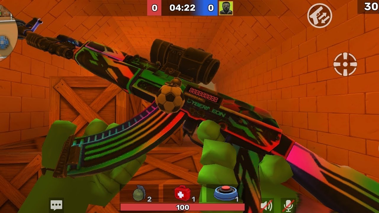 Testing Skins in Kuboom: Ak-47