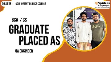Student Placement Story as Content QA ENGINEER | QSpiders | Rajajinagar