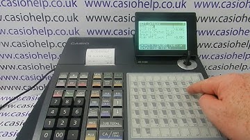 How To Program A Sales Department Button On The Casio SE-C450 SEC450 SE C450 Cash Register