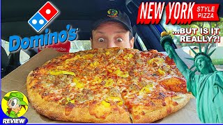 Domino&#39;s® New York Style Pizza Review 🎲🗽🍕 ...But Is It Really?! 🤔 Peep THIS Out! 🕵️‍♂️