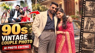90s Vintage Couple Photo AI | Create 1990s Bollywood Couple Photo with ChatGPT AI screenshot 4