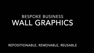 Applying bespoke business wall graphics