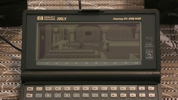 HP200LX Palmtop PC with Adlib Soundcard plays King