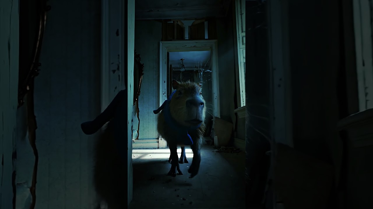 Capybara in the Cursed House 😱🕯️ 