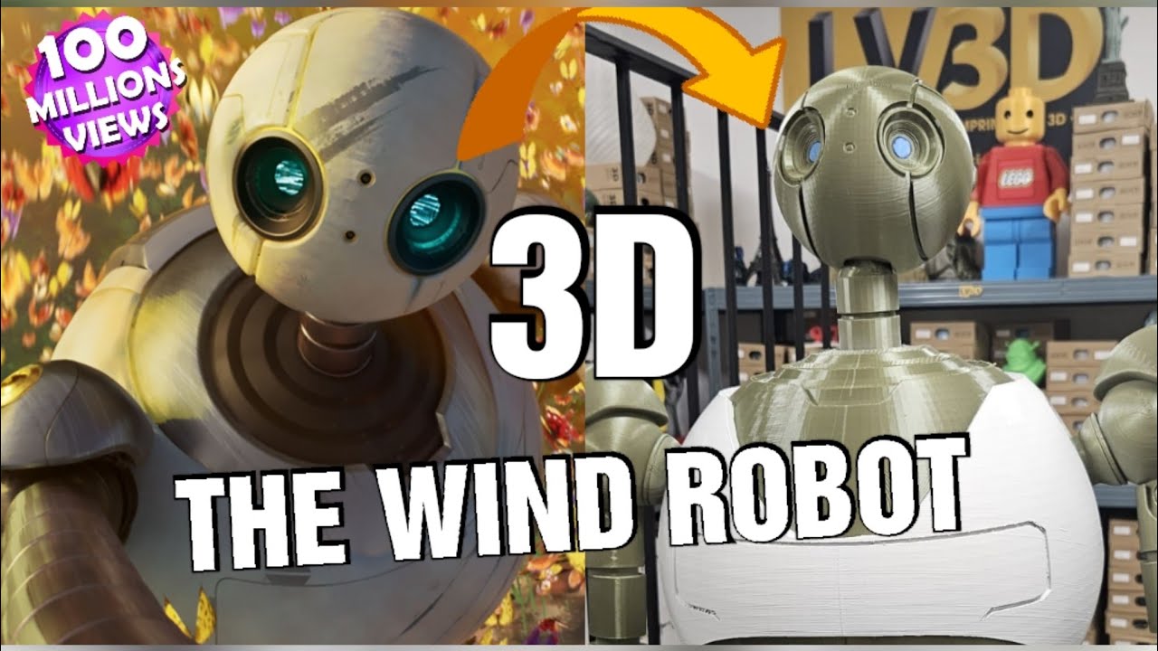 Impression 3D du Robot Sauvage : Un Projet Unique et Émouvant avec du Filament GSUN 3D.