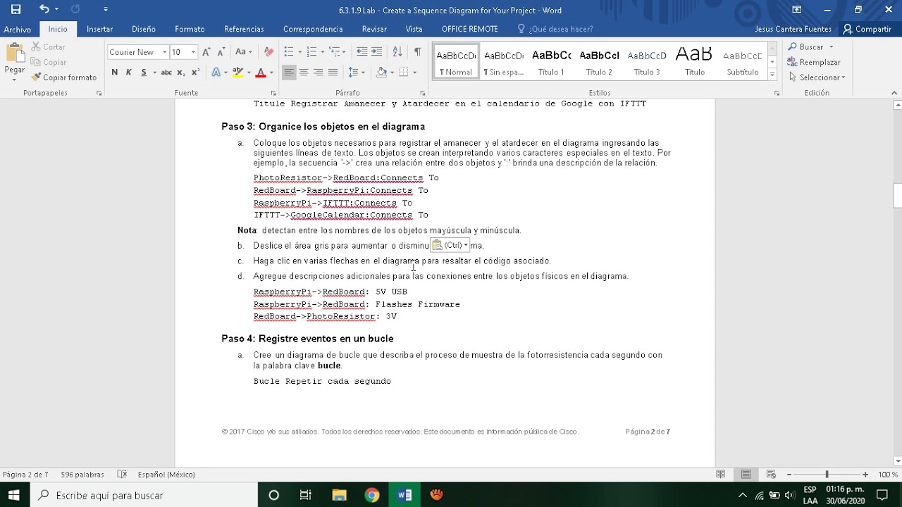 6.3.1.9 Lab Create a Sequence Diagram for Your Project - YouTube