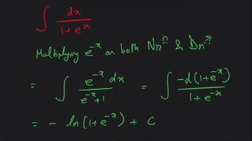 Integration: exponential in the denominator