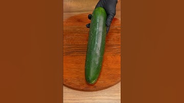 Look what I did with a cucumber I had at home