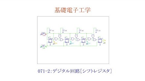 【基礎電子工学ENG】071-2：デジタル回路［シフトレジスタ／シリアル（直列）型／パラレル（並列）型］