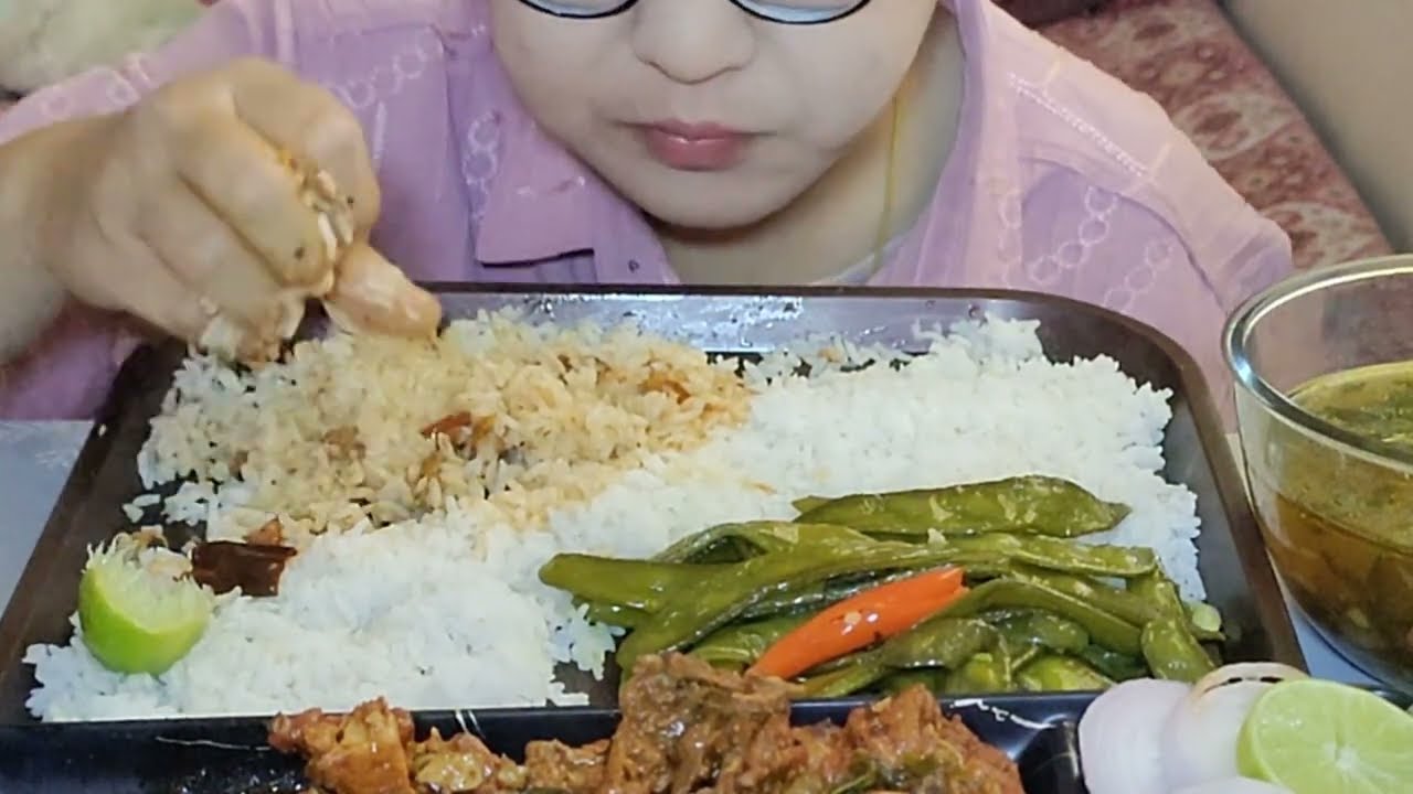 EATING WITH A FEVER 🤒CHICKEN WITH MUSTARD LEAF , CHICKEN SOUP & RICE ✨🍛
