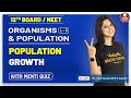 Organisms & Population-05 | Population Growth | Class 12 |  Dr.vani Sood | Vedantu Biotonic for NEET