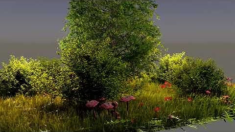 Meadow 2 | Mushrooms - Blender 2.9 Animation