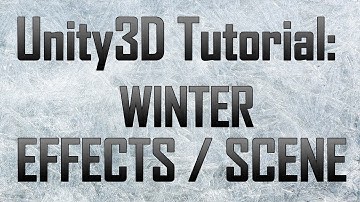 [Unity 4] Christmas / Winter scene creation w/ Snow Particles & Ice Skating!