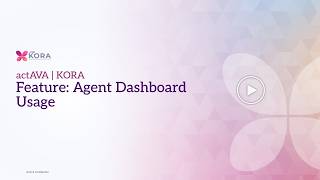 ACTAVA | KORA | Agent Dashboard Usage