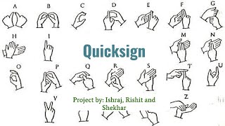 Quicksign prototype- Submission for School Innovation Marathon(SIM) 2024