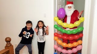 Heidi and Zidane play with surprise toys for kids