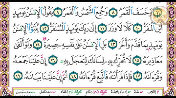 سورة القيامة للشيخ علي عبدالرحمن  الحذيفي بدون اعلانات  Holy Quran